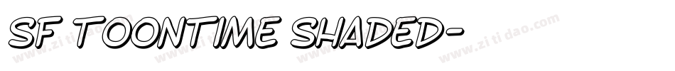 SF Toontime Shaded字体转换